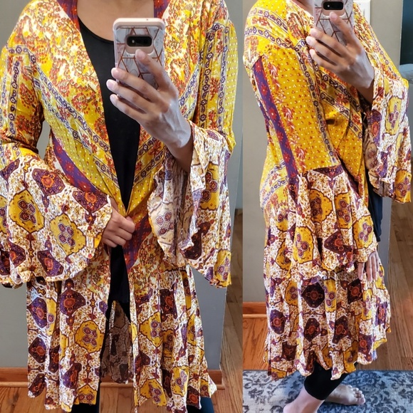 Last 2!! SIDNEY Fall Boho Kimono - Picture 4 of 5